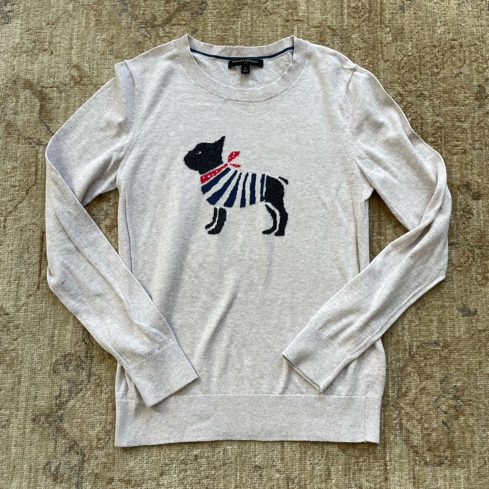 Banana Republic Heather Gray Crewneck Sweater